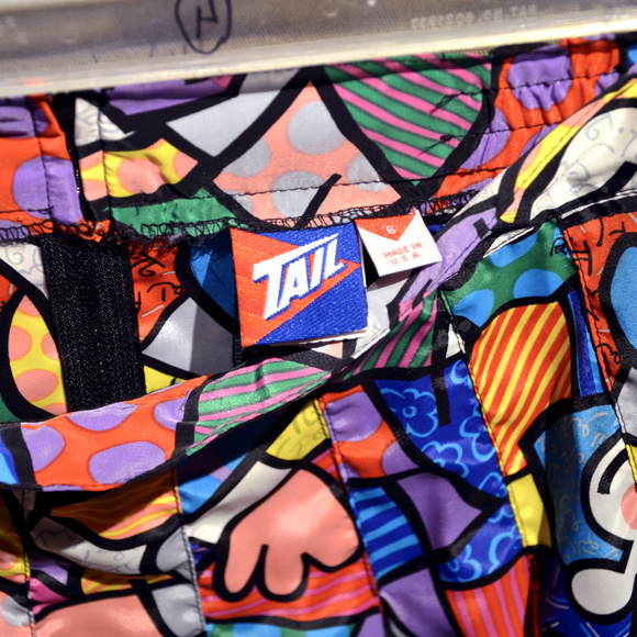 Vintage 90s TAIL Colorful Graphic Print Mini Skirt - Picture 8 of 8